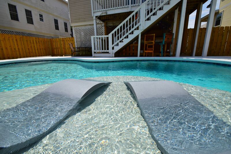 pool in one of our Gulf Shores beach house rentals with pools