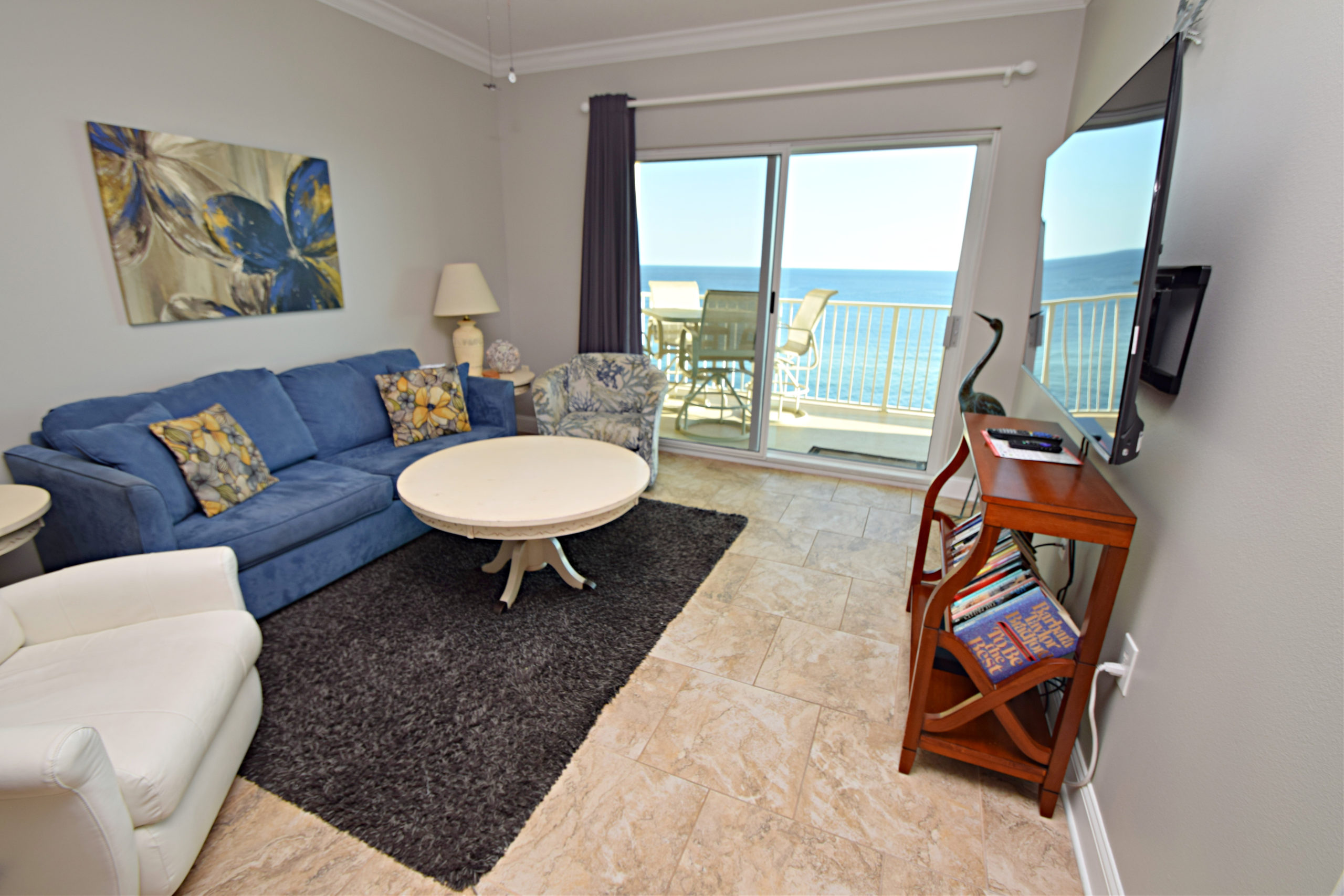 living room in our Orange Beach Luxury Rental