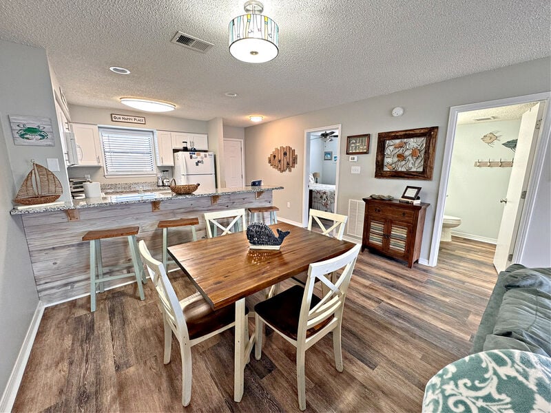 Living space in one of our pet-friendly rentals