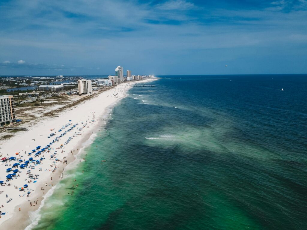 Gulf Shores, AL coastline