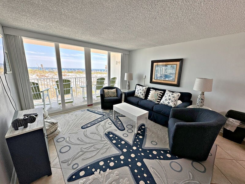 A beach view from one of our Gulf Shores rentals
