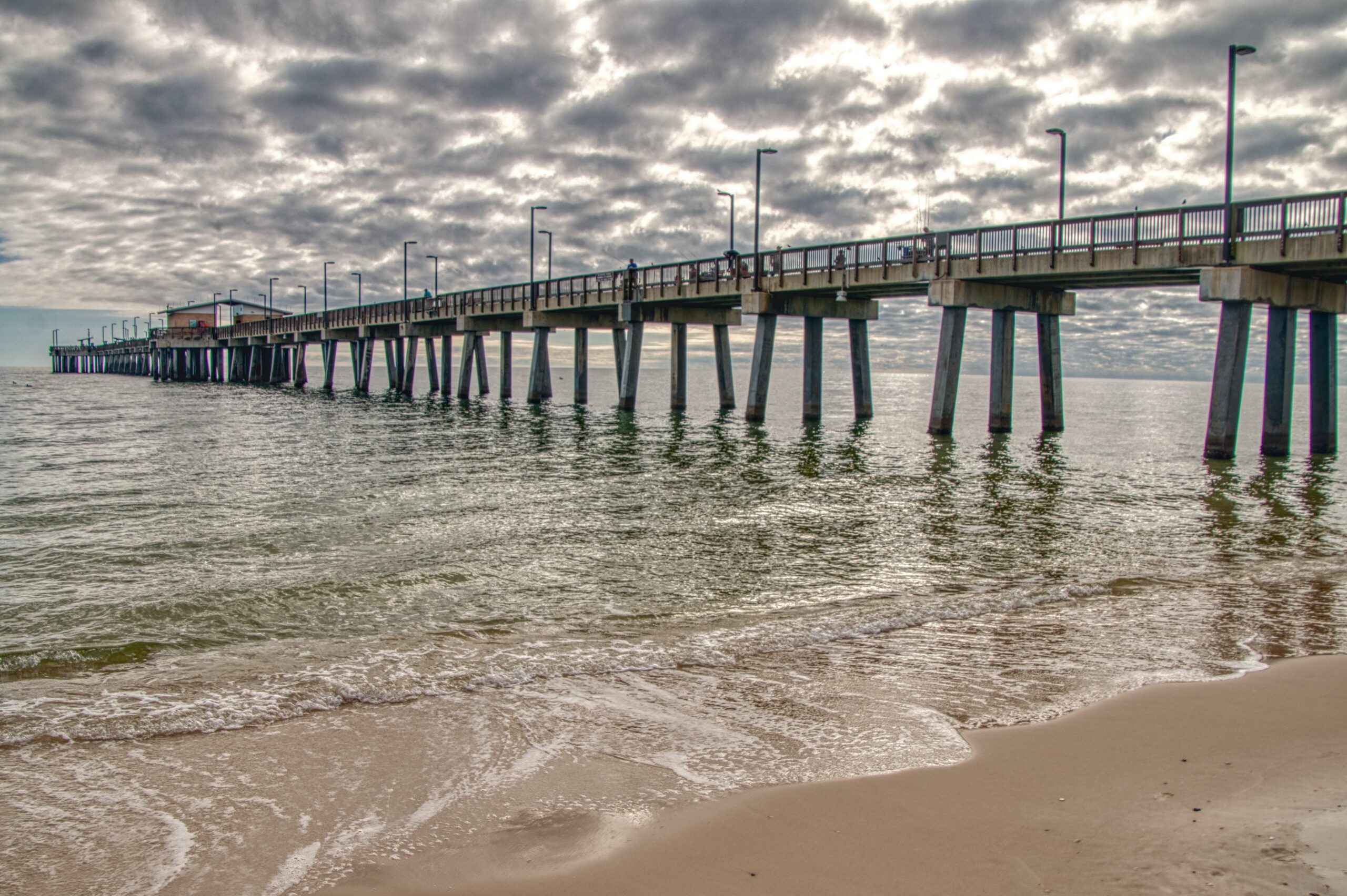 view of a pier in the Gulf Shores